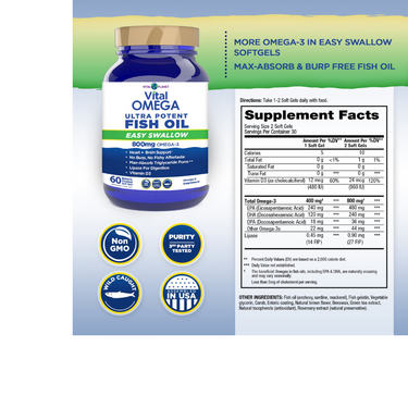 Vital Omega Easy Swallow 800 MG